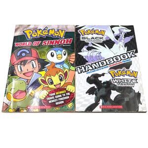Pokemon Book Lot World of Sinnoh Black White Handbook Guide Facts Scholastic